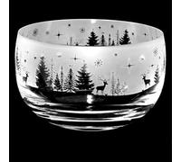 ANIMO GLASS Winter Wonderland Small Crystal Bowl