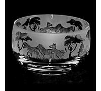 ANIMO GLASS Zebra Small Crystal Bowl