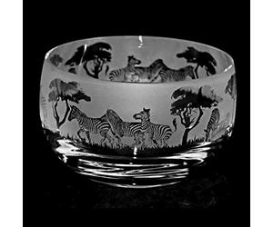 ANIMO GLASS Zebra Small Crystal Bowl