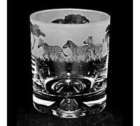 Animo Glass Zebra Whisky Tumbler