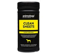 Animology Clean Sheets Dog Cleaning Wipes, Pack of 80