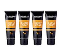 Animology Curly Coat Dog Shampoo | Easy Rinse Formula | For Deep Cleaning and Detangling | Oatmeal Extract and Shea Butter Extract | Vegan Shampoo | Suitable For All Coat Types | 250 ml Pack of 4