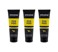 Animology Fox Poo Shampoo For Dogs | With Conditioners and Pro-Vitamin B5 | Odour Removing Shampoo | Suitable For All Coats and Skin Types Including Sensitive Skin | 250ml 3 Pack