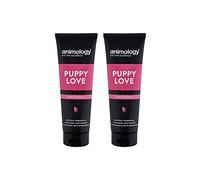 Animology Puppy Love Shampoo | For Healthy Well Developed Puppy Coat | Easy Rinse Formula | Balanced pH and Deep Cleaning Effect for Sensitive Skin | Built in Conditioner | 250ml pack of 2