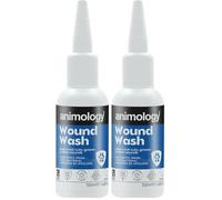 Animology Wound Wash 50ml, Gentle Wound Cleanser for Dogs with Hyclo95, For Cuts, Grazes, Bites and Stings, Fast-Acting and Easy to Use (Pack of 2)