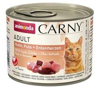 Animonda Carny Wet Cat Food Adult - Chicken, Turkey & Duck Hearts - 6 x 200g