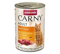 animonda Carny Adult cat food, wet food for adult cats, beef + chicken, 6 x 400g
