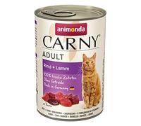 animonda Carny Adult cat food, wet food for adult cats, beef + lamb, 6 x 400g