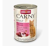 animonda Carny Adult cat food, wet food for adult cats, beef, turkey + shrimp, 6 x 400g