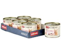 animonda Carny Adult cat food, wet food for adult cats, chicken + shrimp, 6 x 200g