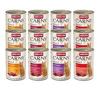 animonda Carny Adult Mixed Multibuy 12 x 400g - 4 Varieties with Beef Flavour