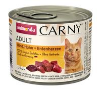 animonda Carny Adult Saver Pack 24 x 200g - Beef, Chicken & Duck Hearts