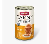 Animonda Carny Cat Drink with Chicken 24 x 140 ml - Hydration Support with Soft Chicken Strips, Grain Free and Milk Free, Complementary Food for Adult Cats