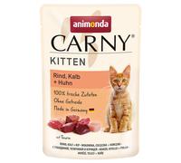 animonda Carny Kitten Pouch Saver Pack 24 x 85g - Beef, Veal & Chicken
