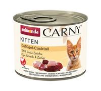 animonda Carny Kitten Wet Cat Food - Poultry Cocktail, 200g (Pack of 12)