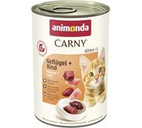 animonda Carny Kitten Wet Food for Cats, Kittens, Poultry + Beef, 12 x 400 g