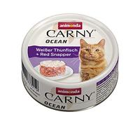 animonda Carny Ocean Wet Cat Food, White Tuna + Red Snapper, 12 x 80g