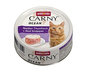 animonda Carny Ocean Wet Cat Food, White Tuna + Red Snapper, 12 x 80g