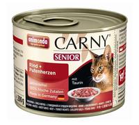 NO PORK Animonda Cat Carny Senior Beef and Turkey Hearts 200g