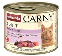 Animonda Carny Wet Cat Food Turkey + Lamb (6 x 200 g), Cat Wet Food without Grain and Sugar, with Fresh Meat Ingredients
