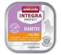 animonda Integra Protect Diabetes cat, diet cat food, wet food for diabetes mellitus, with poultry, 16 x 100g