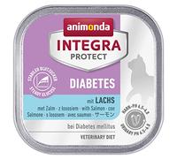animonda Integra Protect Diabetes cat, diet cat food, wet food for diabetes mellitus, with salmon, 16 x 100g