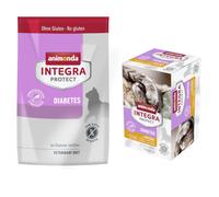 animonda Integra Protect Dry Cat Food + Wet Cat Food - Bundle Price! - Adult Diabetes (1.2kg) + Poultry Diabetes (6 x 100g)