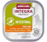 animonda Integra Protect Intestinal cat, diet cat food, wet food for diarrhoea or vomiting, pure turkey, 16 x 100g