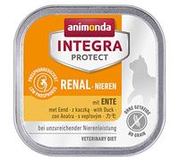 animonda Integra Protect Nieren (Renal) cat, wet food for chronic renal insufficiency, with duck, 16 x 100g