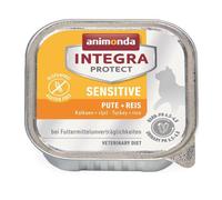 Animonda Tray Integra Protect Sensitive Turkey and Rice Cat Food - 16 x 100g