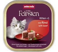 animonda Vom Feinsten Kitten, wet food for growing cats under 1 year, with beef, 32 x 100g