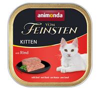 animonda Vom Feinsten Kitten, wet food for growing cats under 1 year, with beef, 32 x 100g