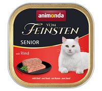 animonda Vom Feinsten Senior, wet food for older cats from 7 years, with beef, 32 x 100g