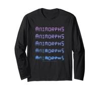 Animorphs Stacked Blurring Transforming Text Book Series Long Sleeve T-Shirt