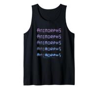 Animorphs Stacked Blurring Transforming Text Book Series Tank Top