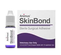 Animus SkinBond Veterinary Surgical Glue | Quick-Setting No Sting Cyanoacrylate Glue | Fast-Acting Skin Glue for Bleeding Control | Flexible Liquid Skin Waterproof Wound Sealer for Dogs and Cats