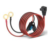 Anina 12V DC Power Cord Cable for Car Fridge with 14AWG O Ring Terminal Car Cooler Charger Compatible with Alpicool, COSTWAY, ARB, ICECO, Setpower, Aspenora, JoyTutus Portable Refrigerator