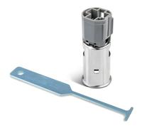Anina Power Outlet Cigarette Lighter with Removal Tool Jeep Cigarette Lighter Socket for Dodge Ram Chrysler Durango 2 Plug Right Side 57450, 04793554AC, 04793551