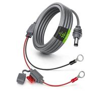 Anina Starlink Mini Power Cable DC5521 to O Ring Terminal Direct Battery Cable with 10A Fuse & M8 Copper Terminals for 12V/24V Car RV Boat Truck, No Boost Converter 10FT 3M, 18AWG