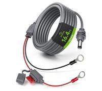 Anina Starlink Mini Power Cable DC5521 to O Ring Terminal Direct Battery Cable with 10A Fuse & M8 Copper Terminals for 12V/24V Car RV Boat Truck, No Boost Converter 5M/16.5FT, 18AWG