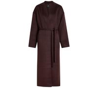 Anine Bing Hunter Belted Wool and Cashmere-blend Coat - Dark Brown - M (UK12 / M)