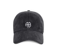 ANINE BING Jeremy embroidered cap - Grey One Size