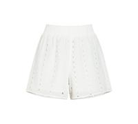 Anine Bing Kam Embroidered Cotton Shorts - White - XS (UK6 / XS)