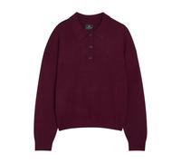 Anine Bing Lee Cashmere Polo Jumper - Dark Red - M (UK12 / M)