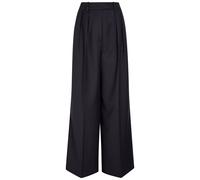 Anine Bing Lou Wide-leg Woven Trousers - Navy - 4 (UK8 / S)