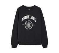 Anine Bing Miles Logo-print Cotton Sweatshirt - Black - S (UK8-10 / S)