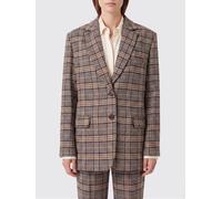 ANINE BING Relaxed Fit Single-Breasted Tartan Viscose-Blend Blazer - Size: 40 - female