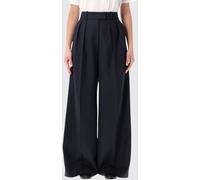 ANINE BING Stretch Cotton Wide-Leg Trousers - Size: 4 - female