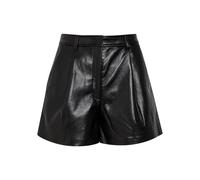 Anine Bing Trent Leather-blend Shorts - Black - 2 (UK6 / XS)