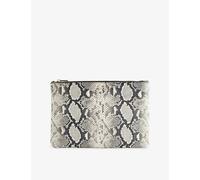 Anine Bing Womens Anine Bing Elly Large Leather Pouch Python 1 Size
